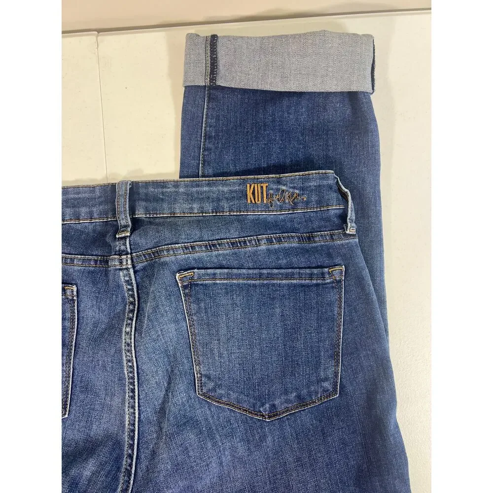 NEW! KUT from the Kloth Carrie Boyfriend Jeans Womens‎ Size 12 Denim Relaxed Fit - Picture 8 of 12